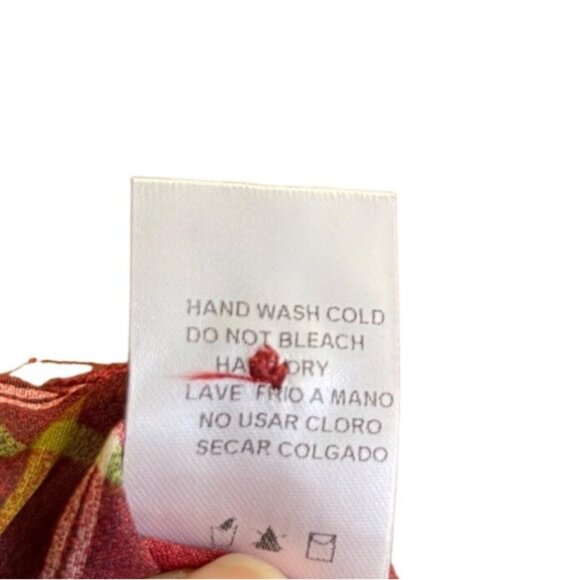 Papermoon StitchFix Talulah Women's Small Plaid Print Henley Blouse - Picture 8 of 8